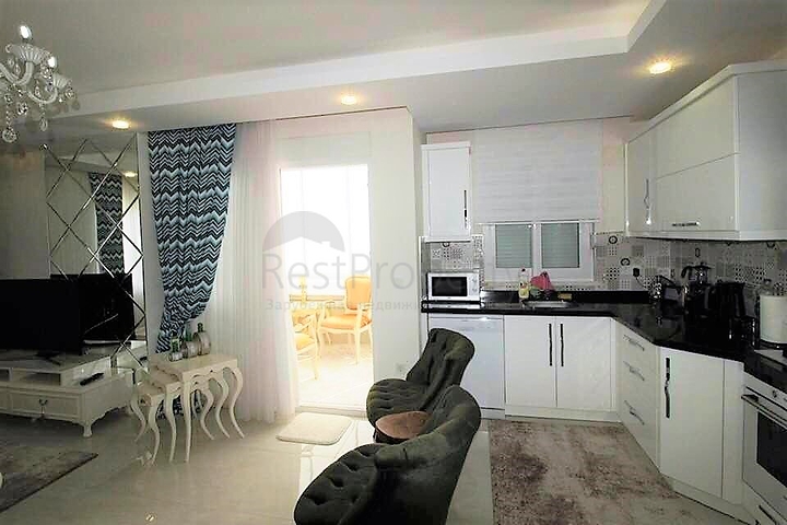 Меблированная квартира 1+1 в районе Махмутлар