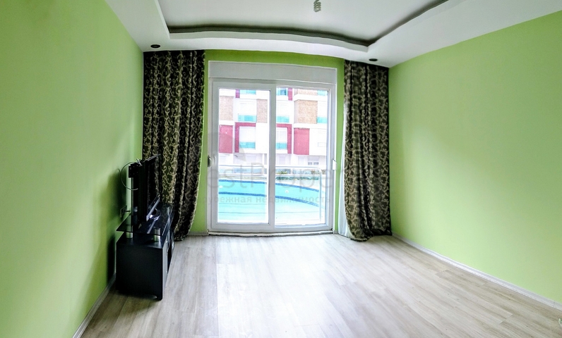 Квартира 1+1 с видом на бассейн в комплексе в Хурме Анталья