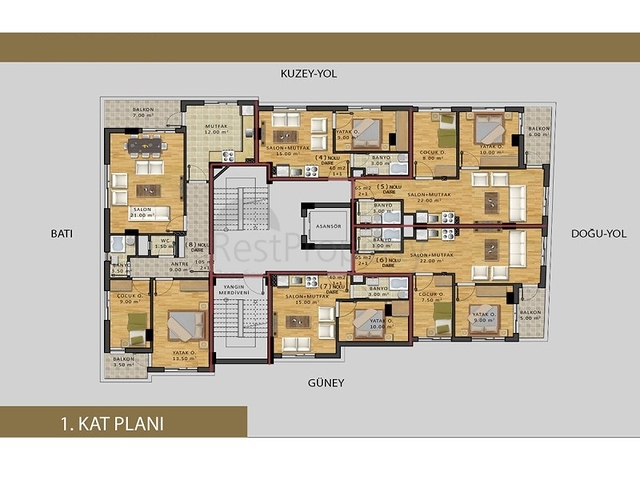 Просторные квартиры в центре города Анталии 