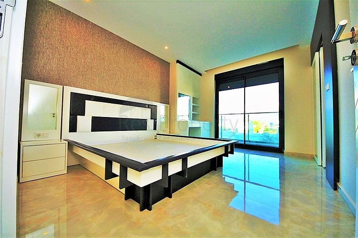 Двухкомнатная квартира с прямым видом на море в Каргыджаке