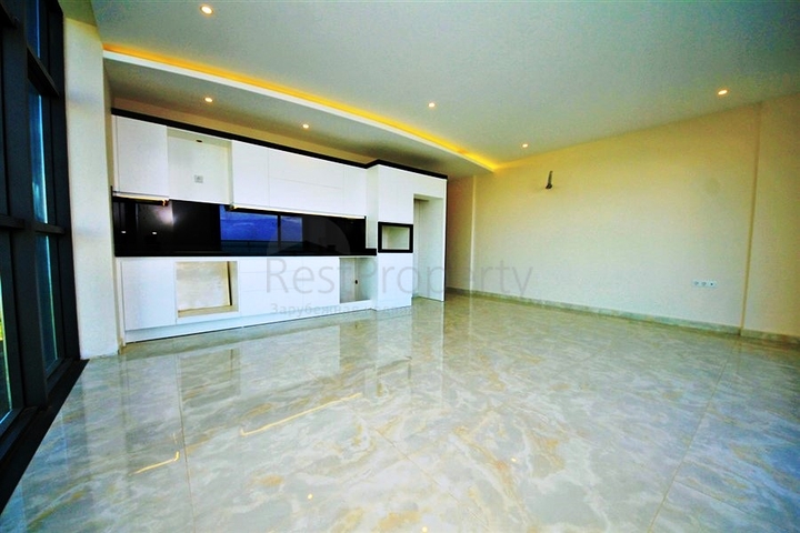 Двухкомнатная квартира с прямым видом на море в Каргыджаке