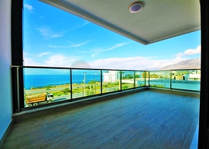 Двухкомнатная квартира с прямым видом на море в Каргыджаке