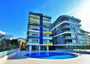 Двухкомнатная квартира с прямым видом на море в Каргыджаке