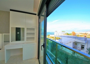 Двухкомнатная квартира с прямым видом на море в Каргыджаке