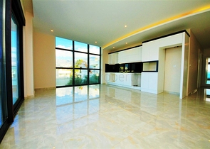 Двухкомнатная квартира с прямым видом на море в Каргыджаке