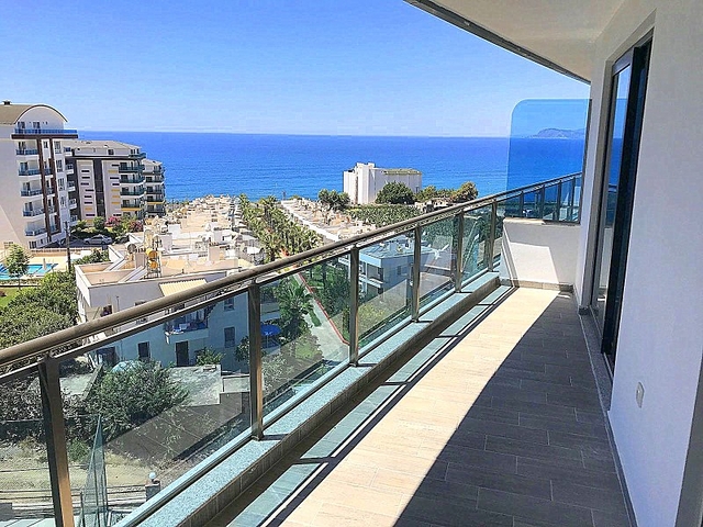 Двухкомнатная квартира с видом на море в Каргыджаке