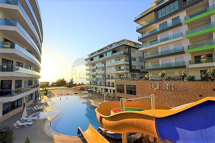 Двухкомнатная квартира с видом на море в Каргыджаке