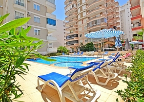 Меблированная квартира 1+1 в районе Махмутлар