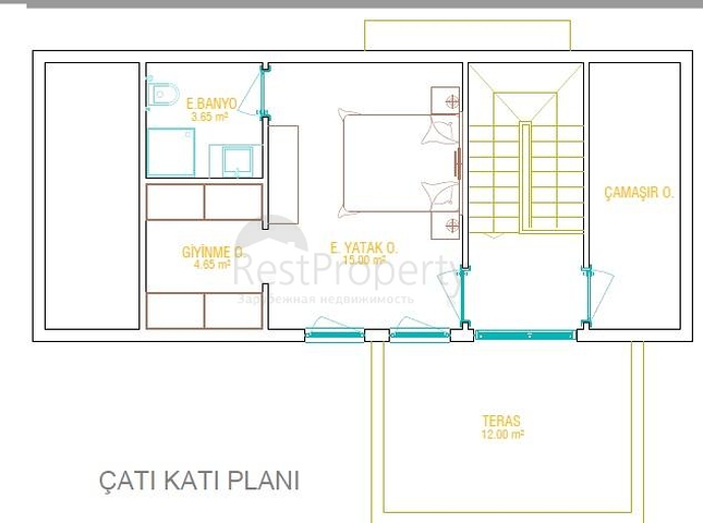 Вилла 4+1 с собственным бассейном в Белеке 