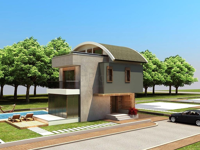 Вилла 4+1 с собственным бассейном в Белеке 