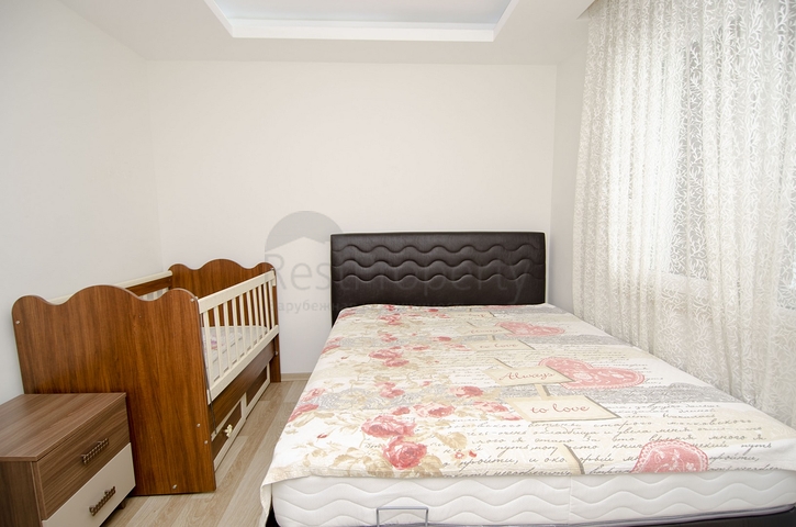 Квартира 1+1 с мебелью в комплексе в Лимане 400 м до моря