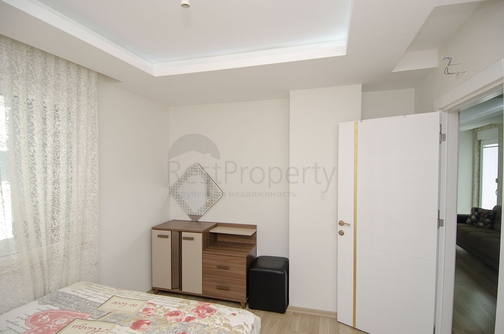 Квартира 1+1 с мебелью в комплексе в Лимане 400 м до моря