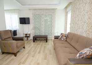 Квартира 1+1 с мебелью в комплексе в Лимане 400 м до моря