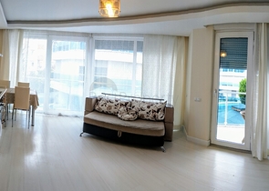 Квартира 1+1 с мебелью в Лимане Коньяалты 800 м до моря