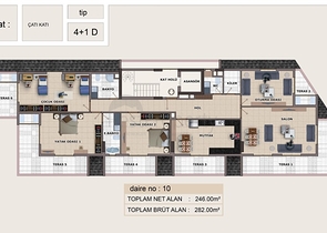 Дуплекс в новом комплексе в центре Алании