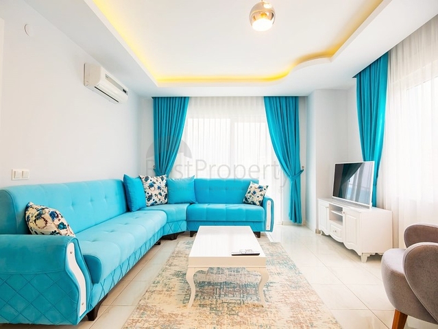 Меблированная квартира планировка 1+1 в Махмутларе