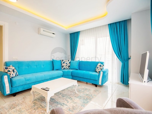 Меблированная квартира планировка 1+1 в Махмутларе