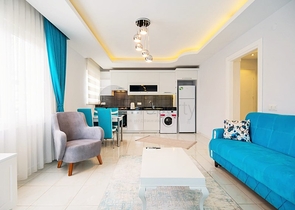 Меблированная квартира планировка 1+1 в Махмутларе