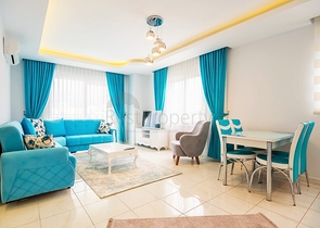 Меблированная квартира планировка 1+1 в Махмутларе