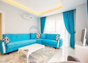 Меблированная квартира планировка 1+1 в Махмутларе