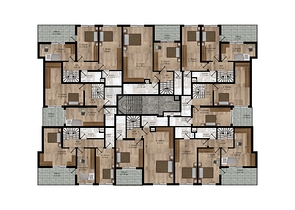 Проект на завершении строительства в районе Коньяалты Анталья