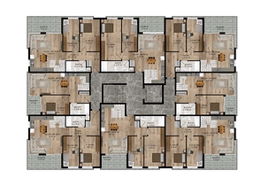 Проект на завершении строительства в районе Коньяалты Анталья