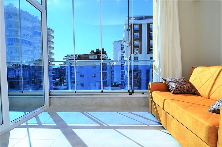 Меблированная квартира 1+1 в районе Махмутлар