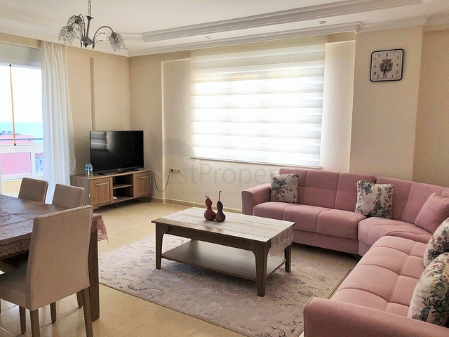 Меблированная квартира с видом на море в Махмутларе