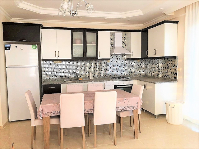 Меблированная квартира с видом на море в Махмутларе