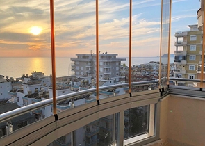 Меблированная квартира с видом на море в Махмутларе