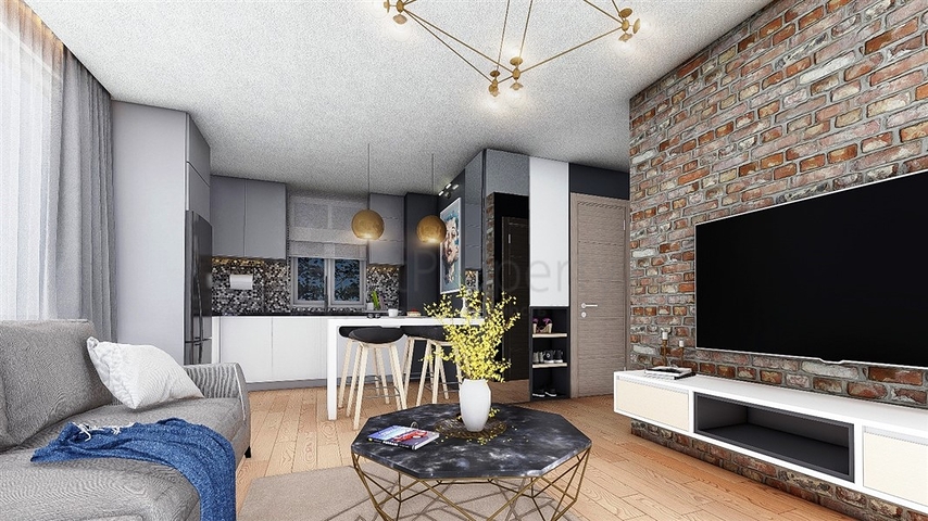 Квартира планировки 3+1 в новом комплексе в Алании