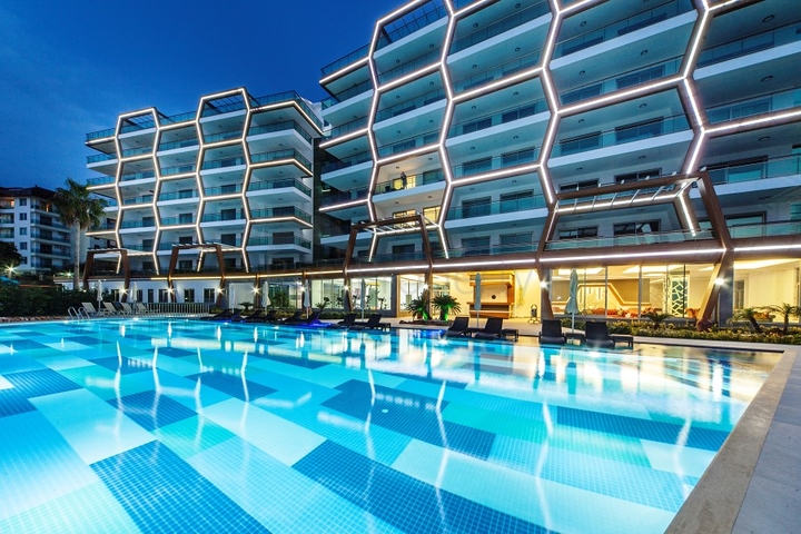 Двухкомнатная квартира с видом на море в Каргыджаке