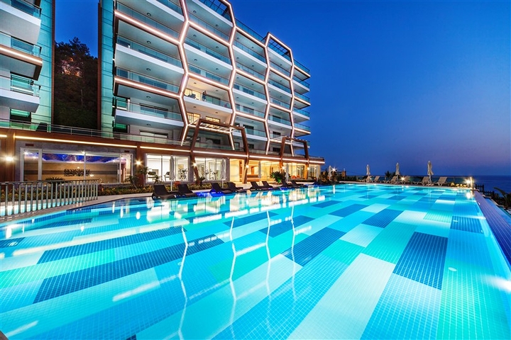 Двухкомнатная квартира с видом на море в Каргыджаке