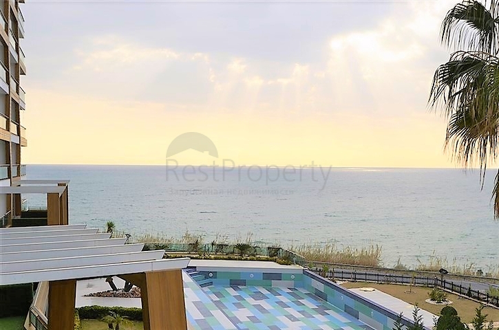 Двухкомнатная квартира с видом на море в Каргыджаке