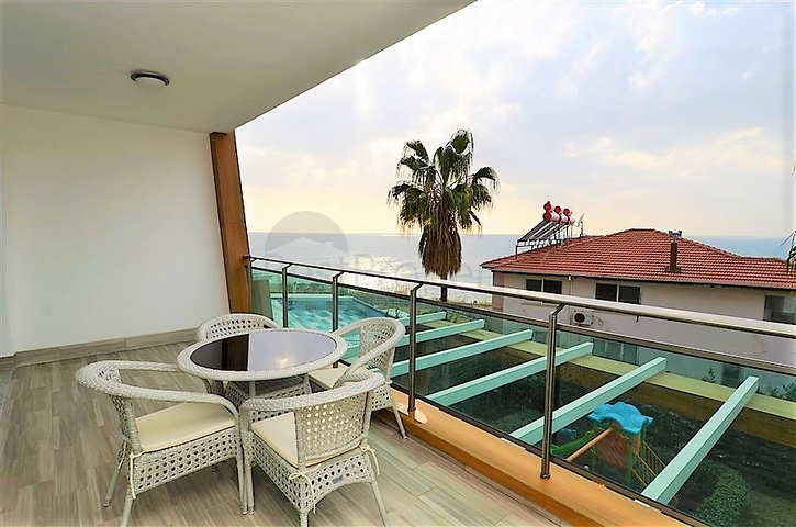 Двухкомнатная квартира с видом на море в Каргыджаке