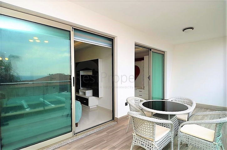 Двухкомнатная квартира с видом на море в Каргыджаке