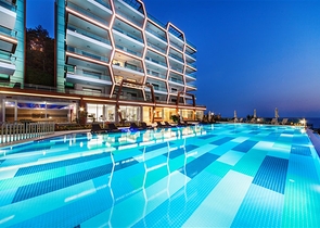 Двухкомнатная квартира с видом на море в Каргыджаке