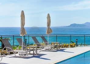 Двухкомнатная квартира с видом на море в Каргыджаке