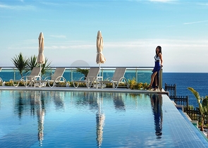 Двухкомнатная квартира с видом на море в Каргыджаке