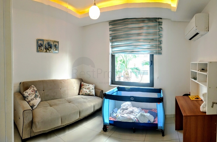 Квартира 2+1 в комплексе гостиничного типа в Анталии