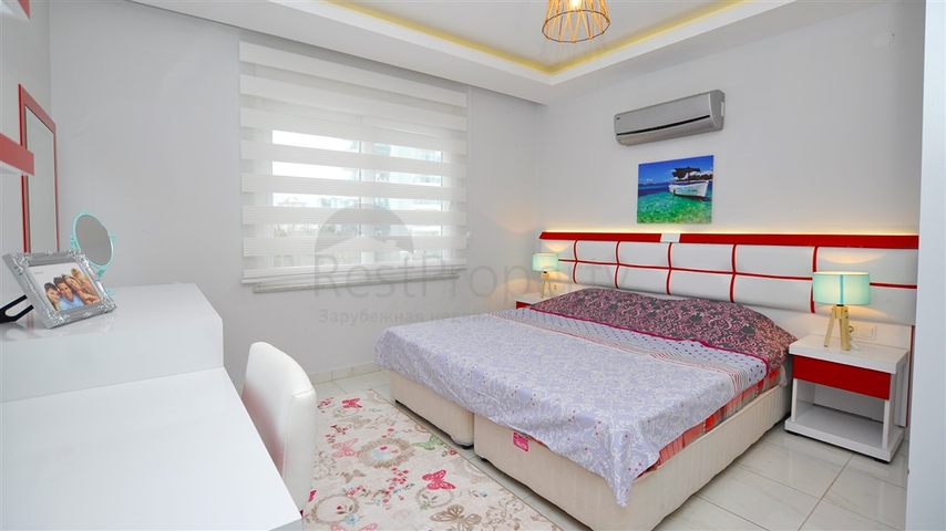 Меблированная квартира планировки 1+1 в районе Махмутлар