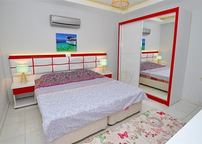 Меблированная квартира планировки 1+1 в районе Махмутлар