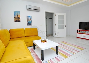 Меблированная квартира планировки 1+1 в районе Махмутлар