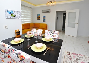 Меблированная квартира планировки 1+1 в районе Махмутлар