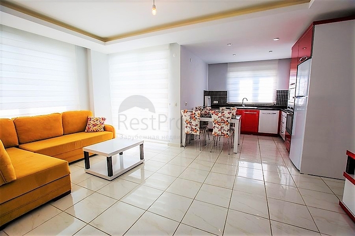 Двухкомнатная квартира с мебелью в районе Махмутлар