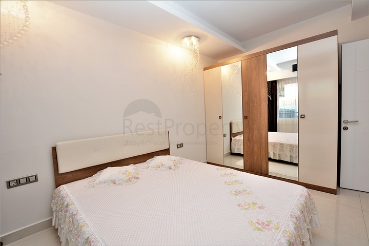 Меблированная квартира планировки 1+1 в районе Махмутлар