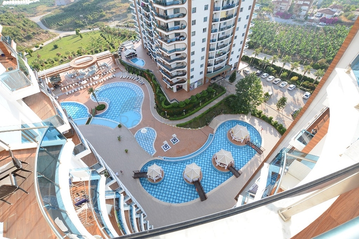 Меблированная квартира планировки 1+1 в районе Махмутлар