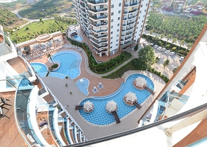 Меблированная квартира планировки 1+1 в районе Махмутлар