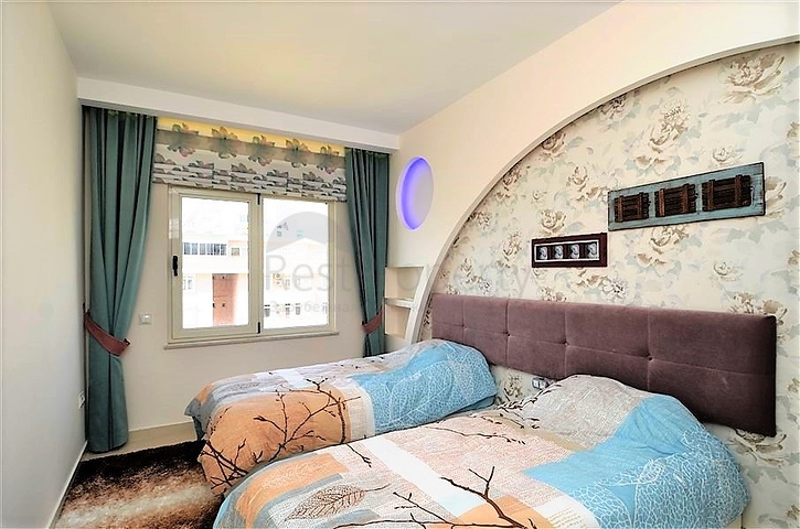 Меблированная квартира с видом на море в Махмутларе