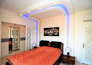 Меблированная квартира с видом на море в Махмутларе